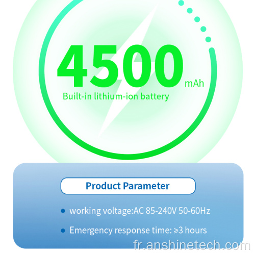 Lampe de secours à double tête LED haute luminosité